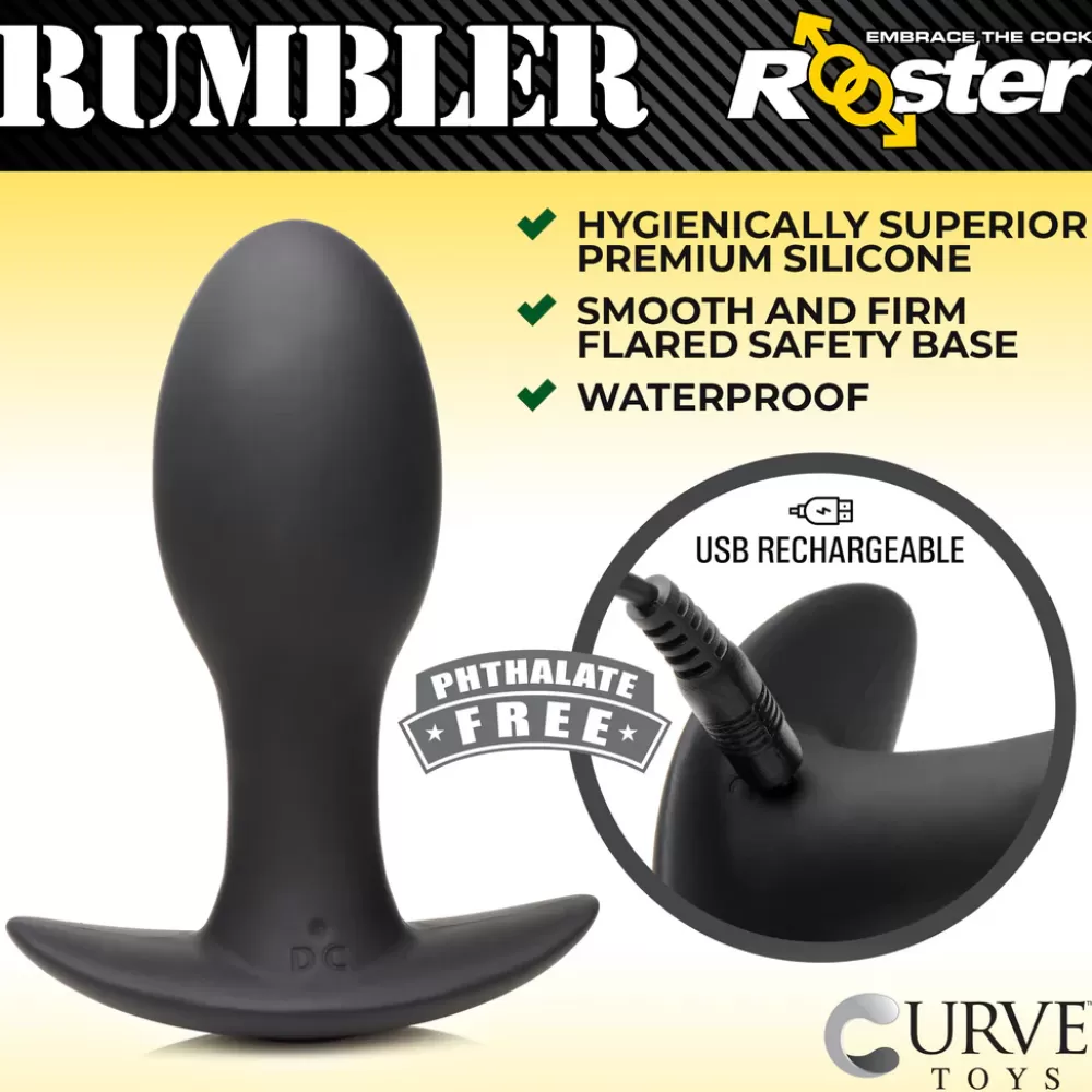 Store Healthy & Active Rumbler Vibrating Silicone Butt Plug