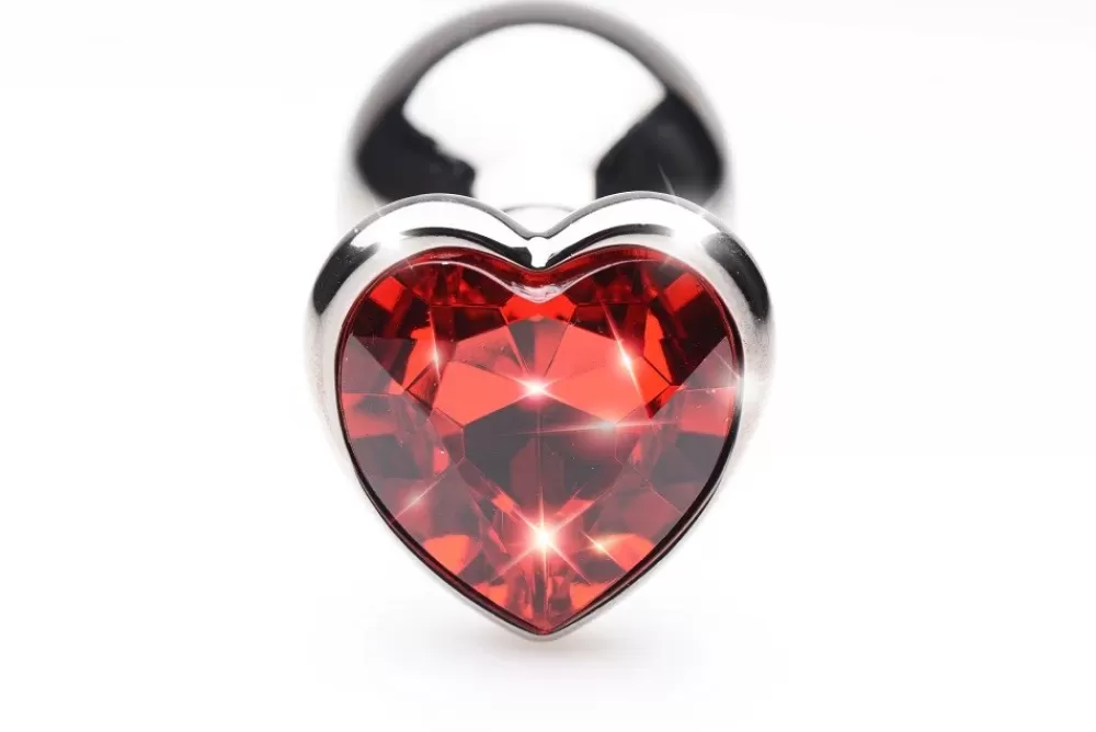 Fashion Healthy & Active Scarlet Heart-Shaped Anal Plug