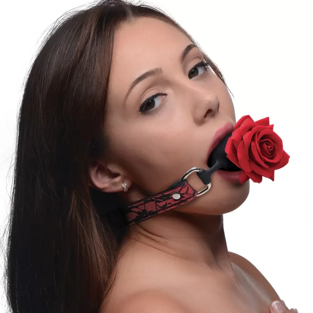 Sale Healthy & Active Silicone Ball Gag with Rose