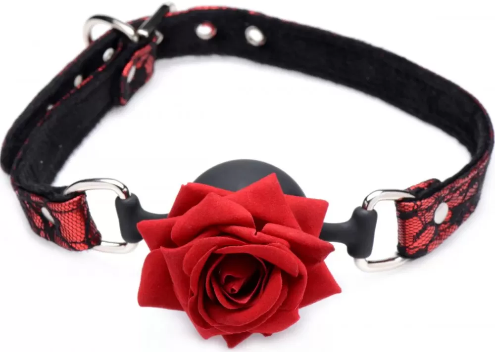 Sale Healthy & Active Silicone Ball Gag with Rose