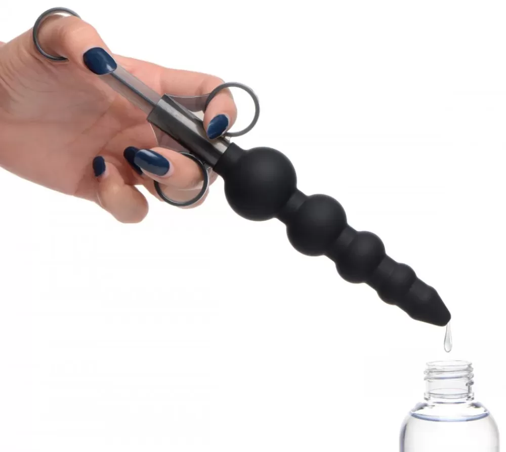 Clearance Healthy & Active Silicone Graduated Beads Lubricant Launcher