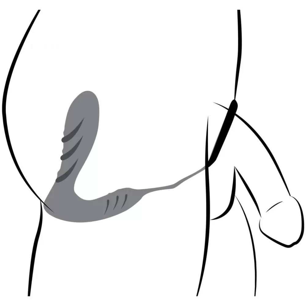 Flash Sale Healthy & Active Silicone Prostate Vibrator and Cock Ring w/Remote Control