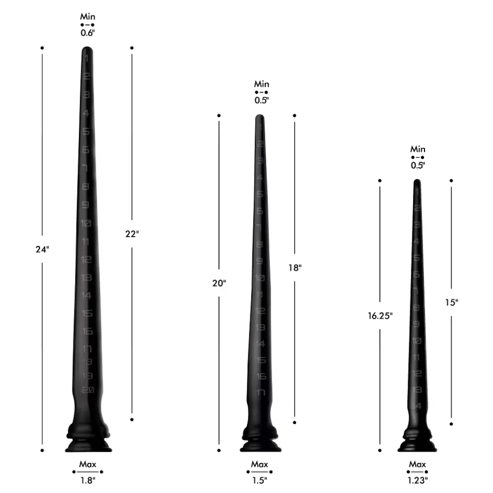 Hot Healthy & Active Silicone Tapered Anal Hose