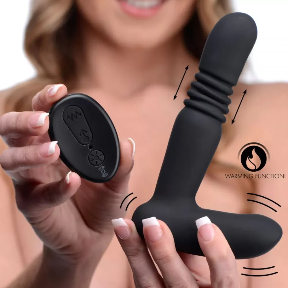 Cheap Healthy & Active Silicone Thrusting Anal Plug With Remote Control