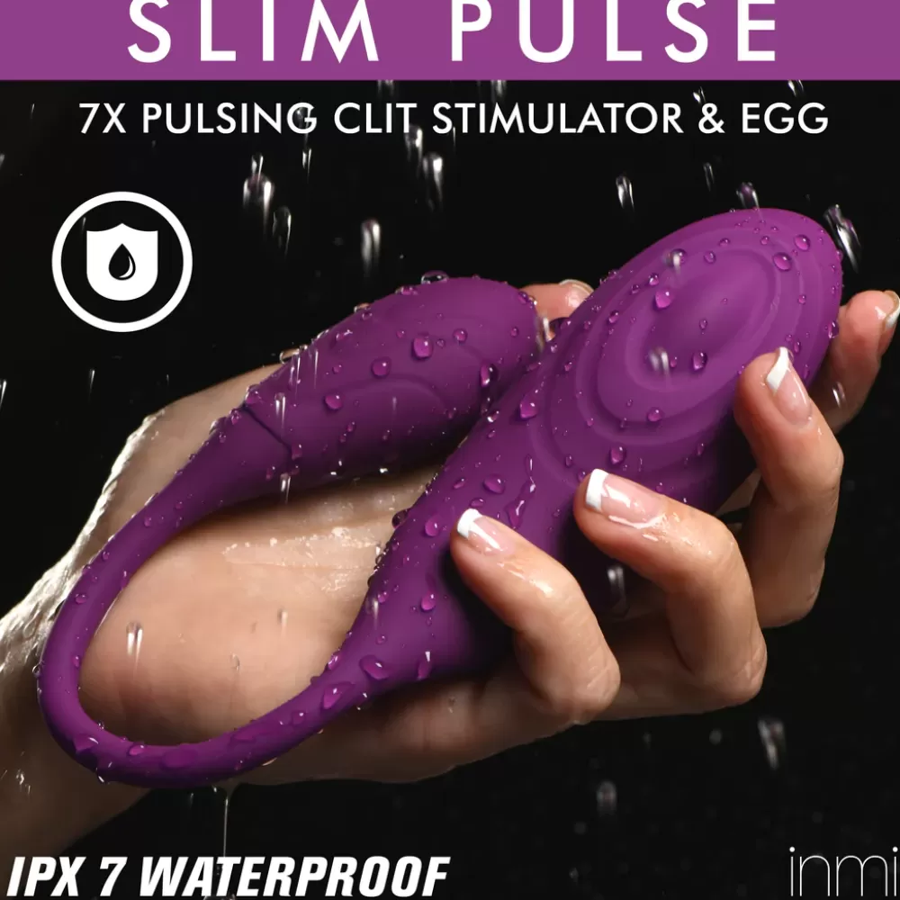 Sale Healthy & Active Slim Pulse 7X Pulsating Silicone Clit Stimulator and Vibrating Egg