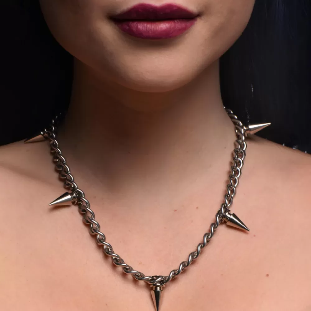 New Healthy & Active Spiked Punk Necklace