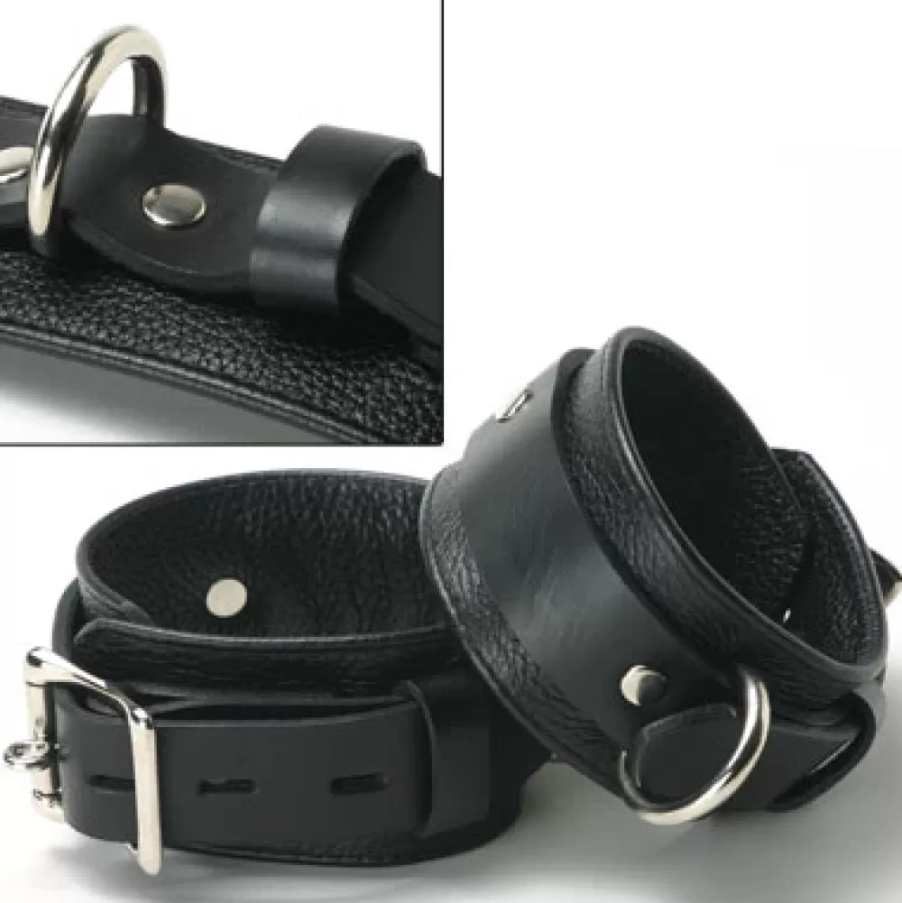 Online Healthy & Active Strict Leather Deluxe Bondage Cuffs