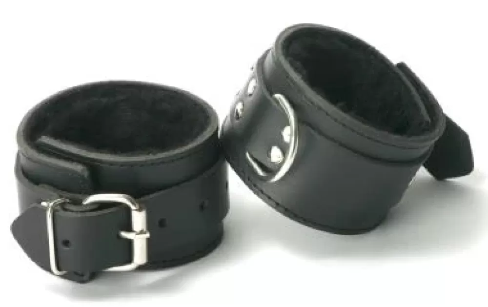 Outlet Healthy & Active Strict Leather Fur Lined Cuffs