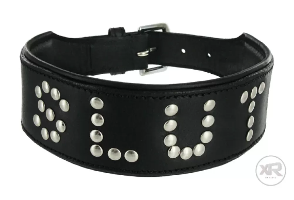 Best Sale Healthy & Active Strict Leather Studded Slut Collar