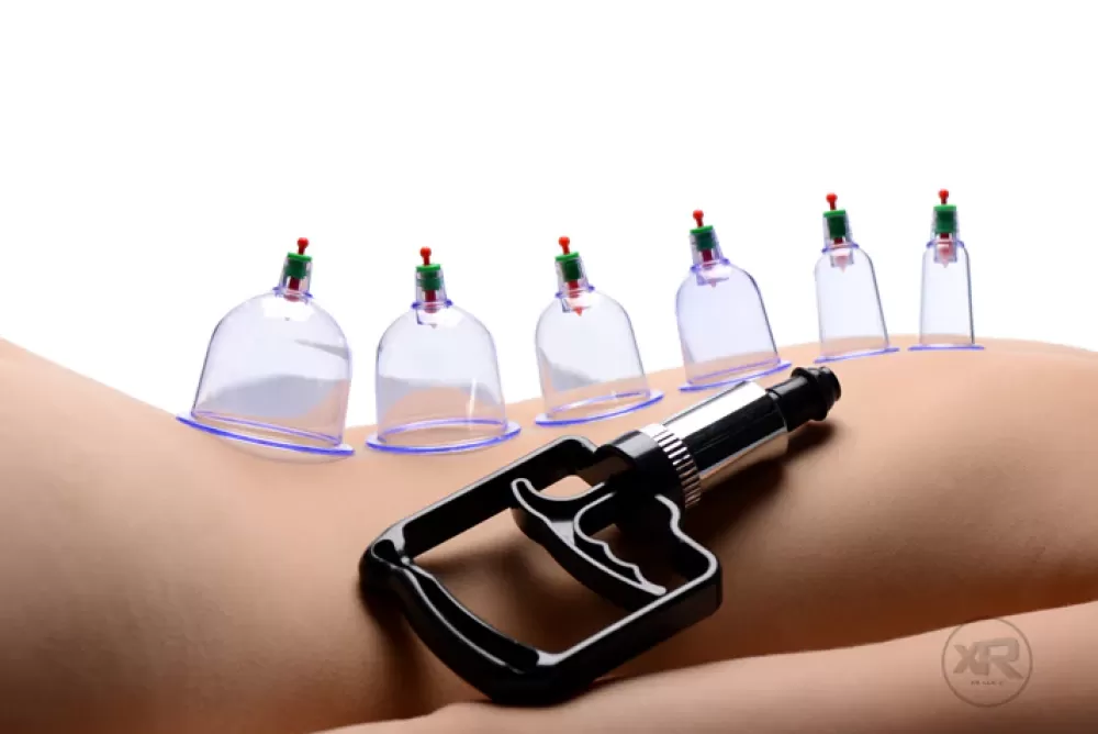 Cheap Healthy & Active Sukshen 6 Piece Cupping Set with Acu-Points