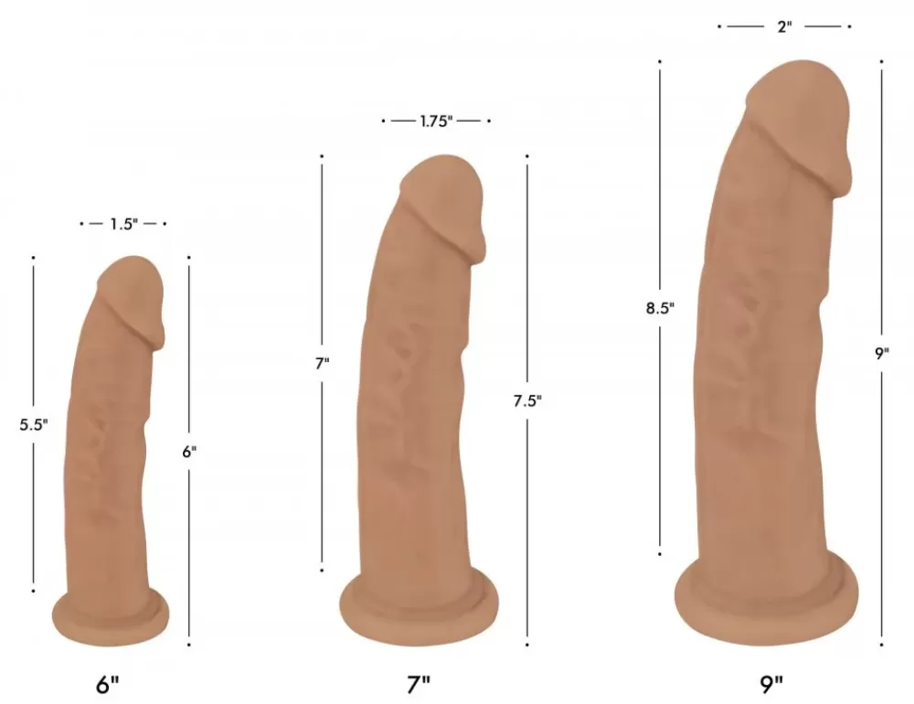 Shop Healthy & Active Tan Silexpan Hypoallergenic Silicone Dildo