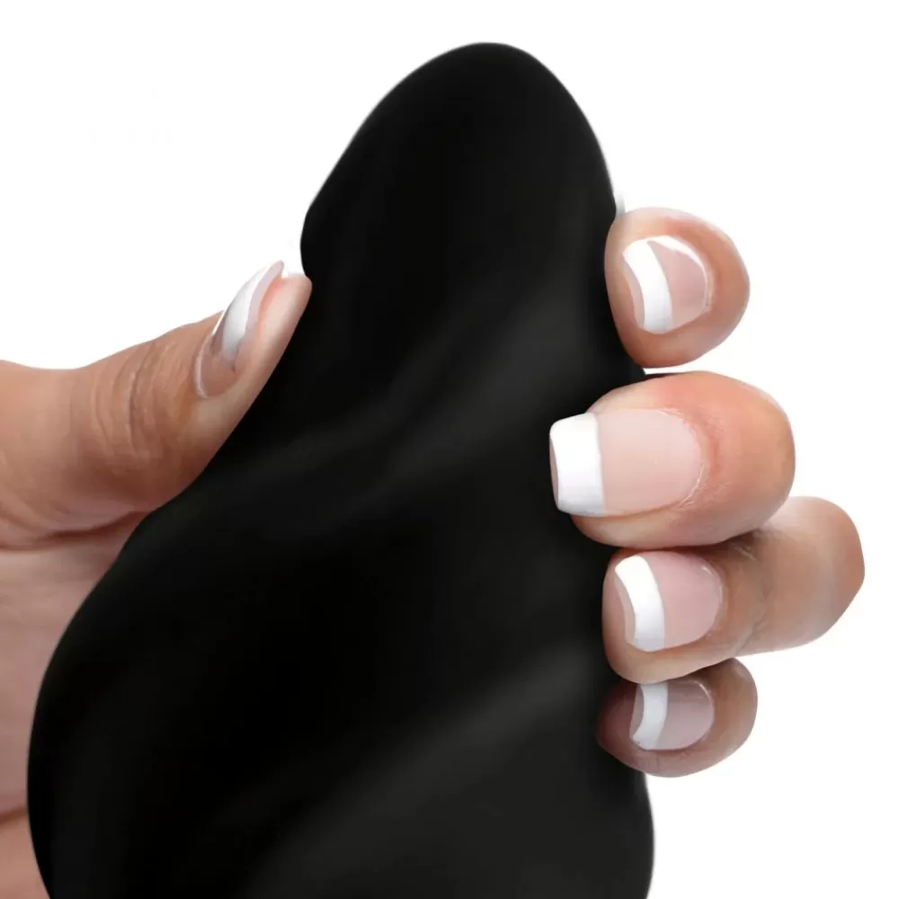 Fashion Healthy & Active The Driller 10X Swirled Silicone Remote Control Vibrating Butt Plug