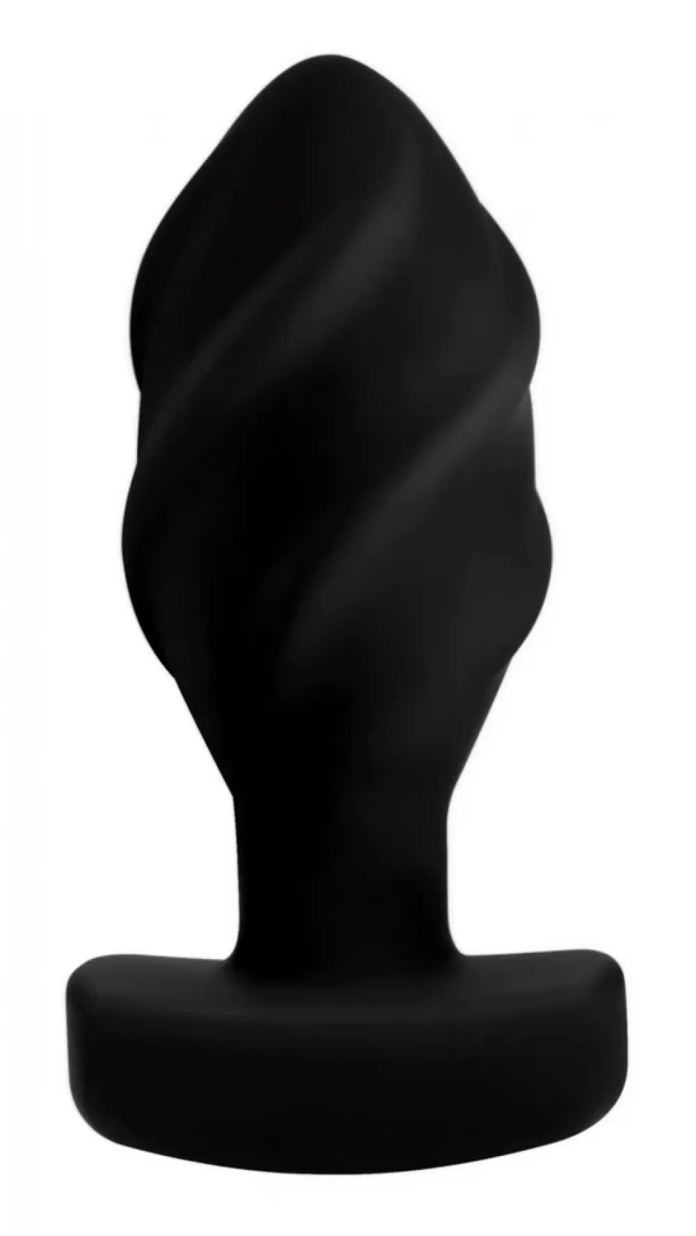 Fashion Healthy & Active The Driller 10X Swirled Silicone Remote Control Vibrating Butt Plug