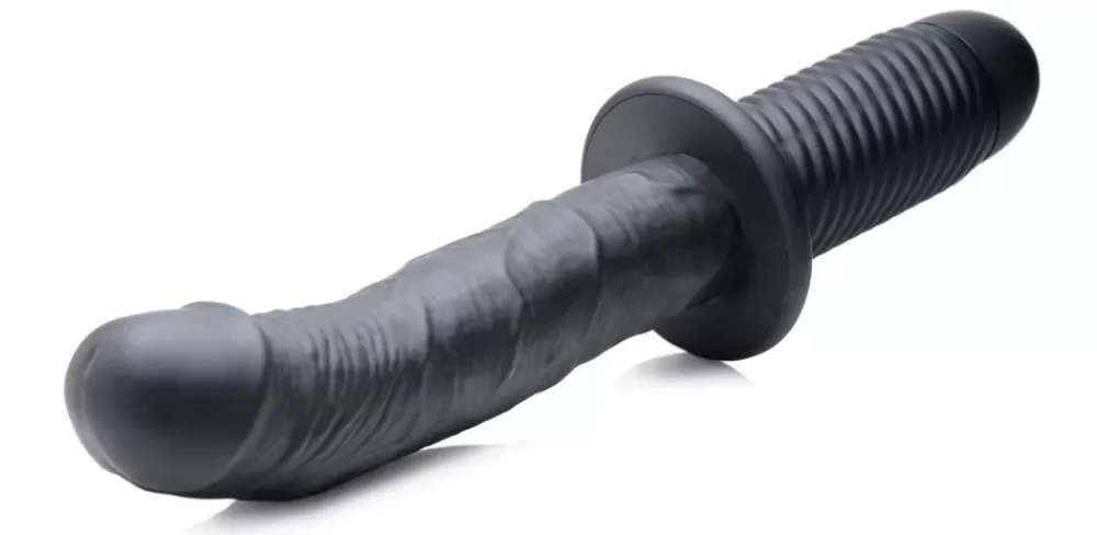 Online Healthy & Active The Large Realistic 10X Silicone Vibrator with Handle