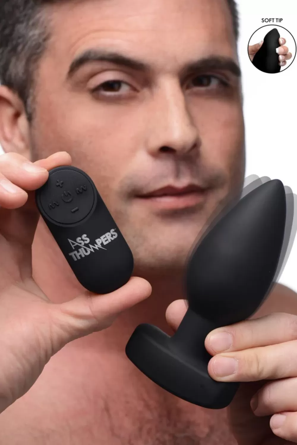 Cheap Healthy & Active The Taper 10X Smooth Silicone Remote Control Vibrating Butt Plug