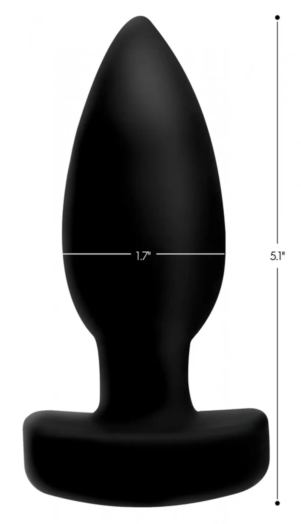 Cheap Healthy & Active The Taper 10X Smooth Silicone Remote Control Vibrating Butt Plug