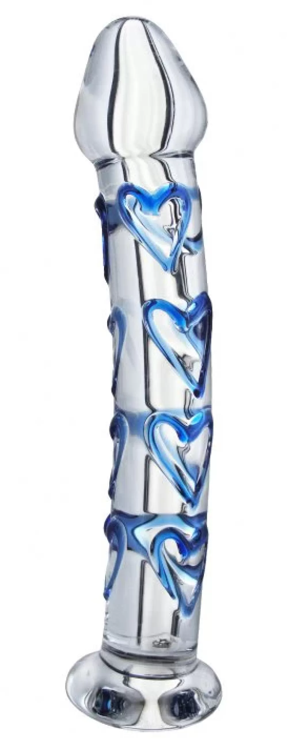 Hot Healthy & Active The Trinity Heart Throb Glass Dildo