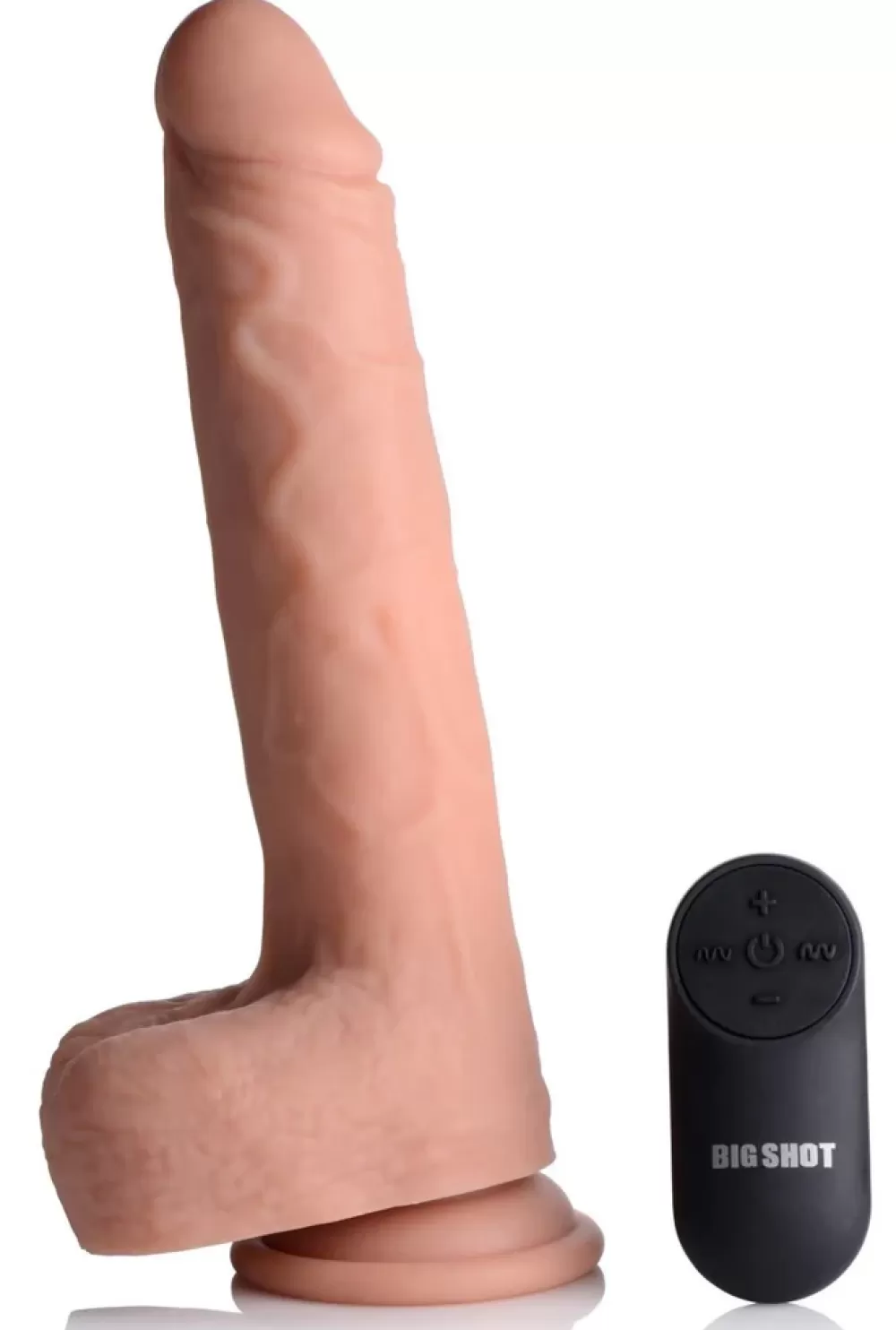 Fashion Healthy & Active Thrusting & Vibrating Remote Control Silicone Dildo