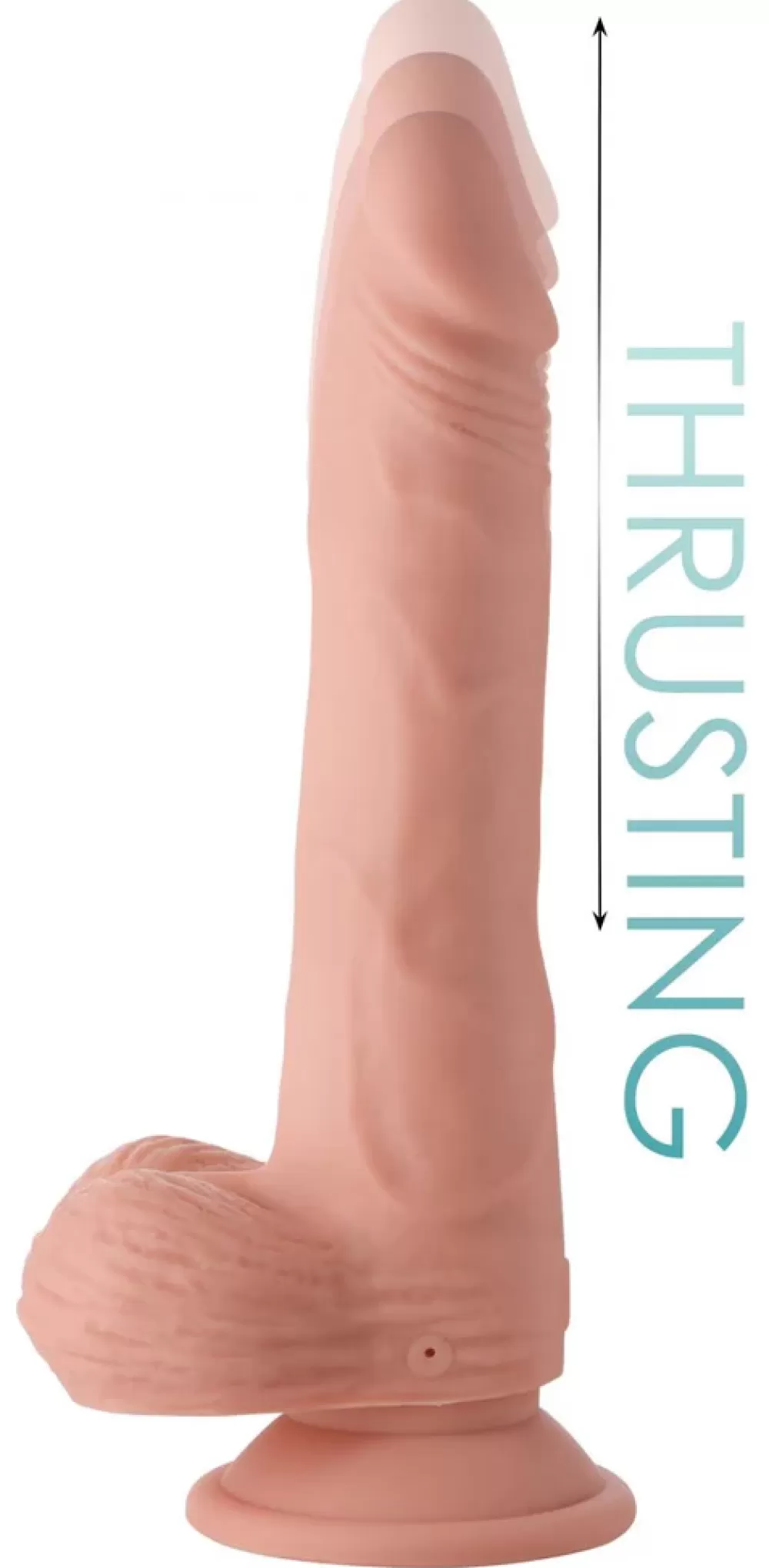 Outlet Healthy & Active Thrusting and Vibrating 8 Inch Dildo