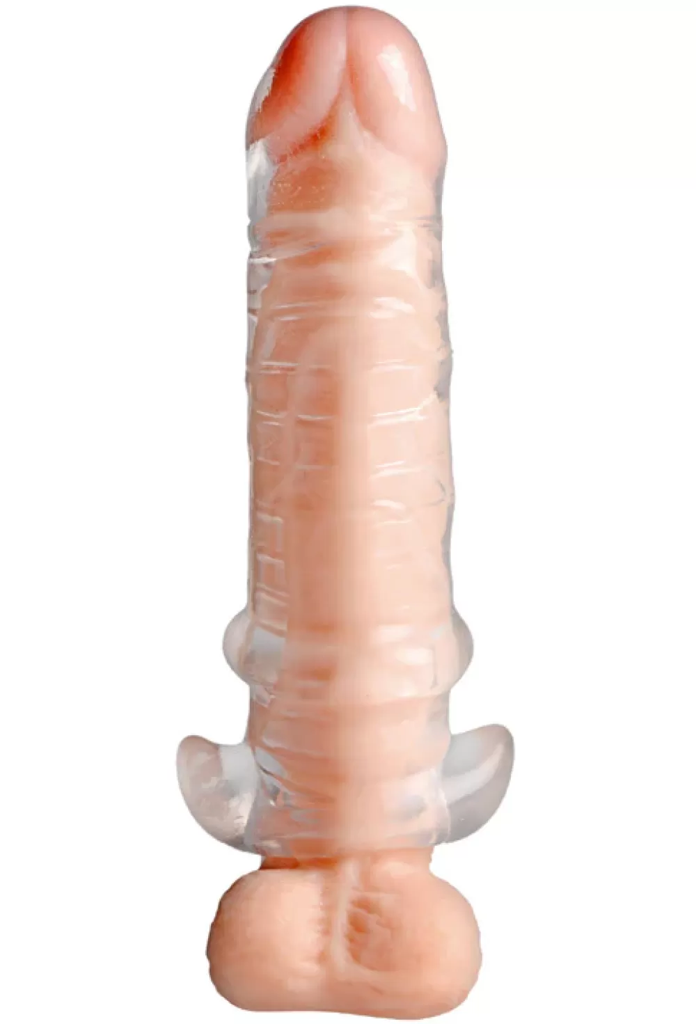 Store Healthy & Active Tight Hole Clear Ribbed Penis Sheath
