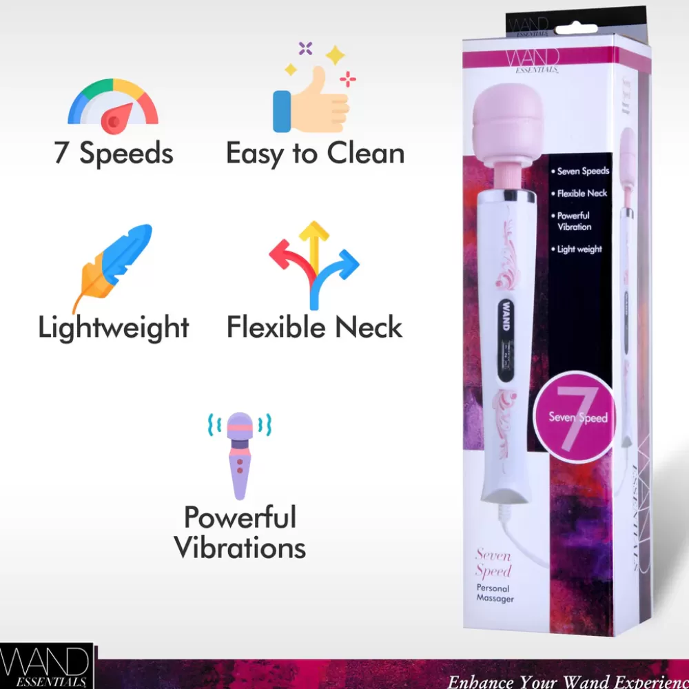Online Healthy & Active Trinity 7-Speed Wand Massager