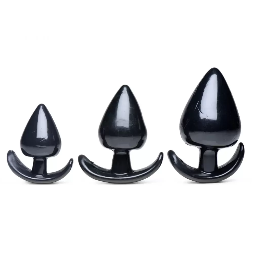 New Healthy & Active Triple Spades 3 Piece Anal Plug Set