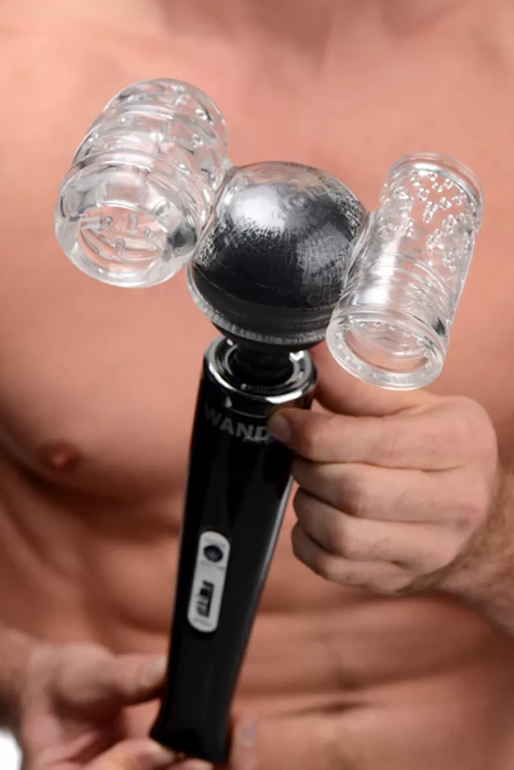 Clearance Healthy & Active Twin Turbo Strokers 2 in 1 Wand Attachment for Men