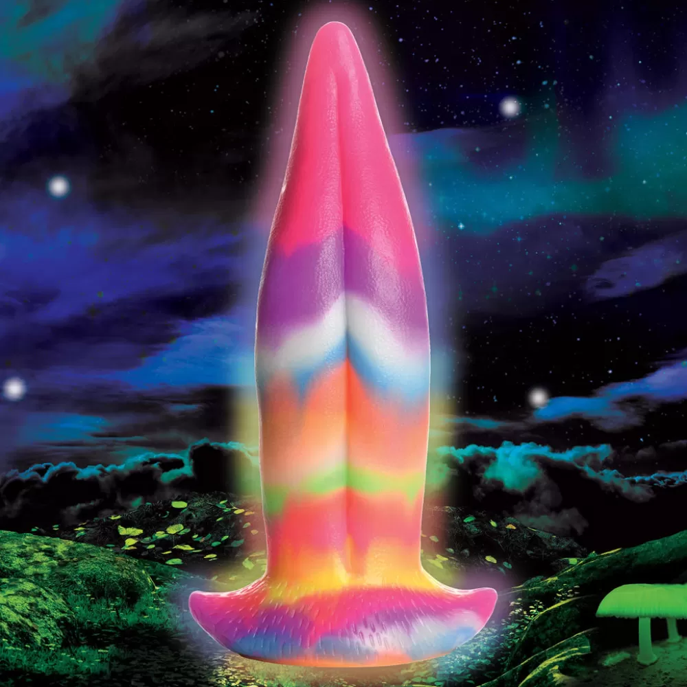 Online Healthy & Active Unicorn Kiss Unicorn Tongue Glow-in-the-Dark Silicone Dildo