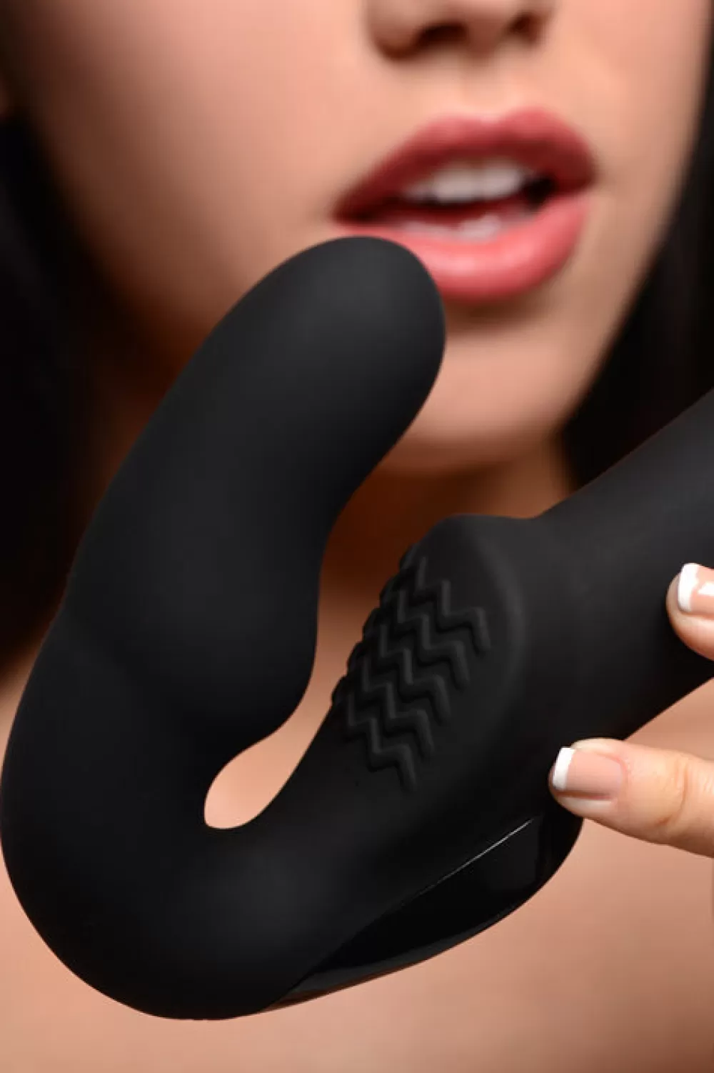 Fashion Healthy & Active Urge Black Silicone Strapless Strap On With Remote