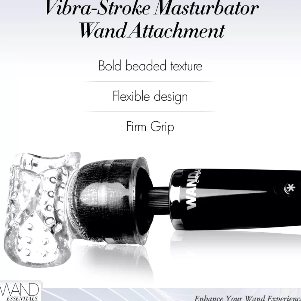 Hot Healthy & Active Vibra-Stroke Masturbator Wand Attachment