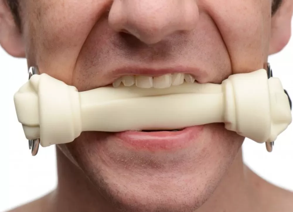 Flash Sale Healthy & Active White Silicone Bone Gag